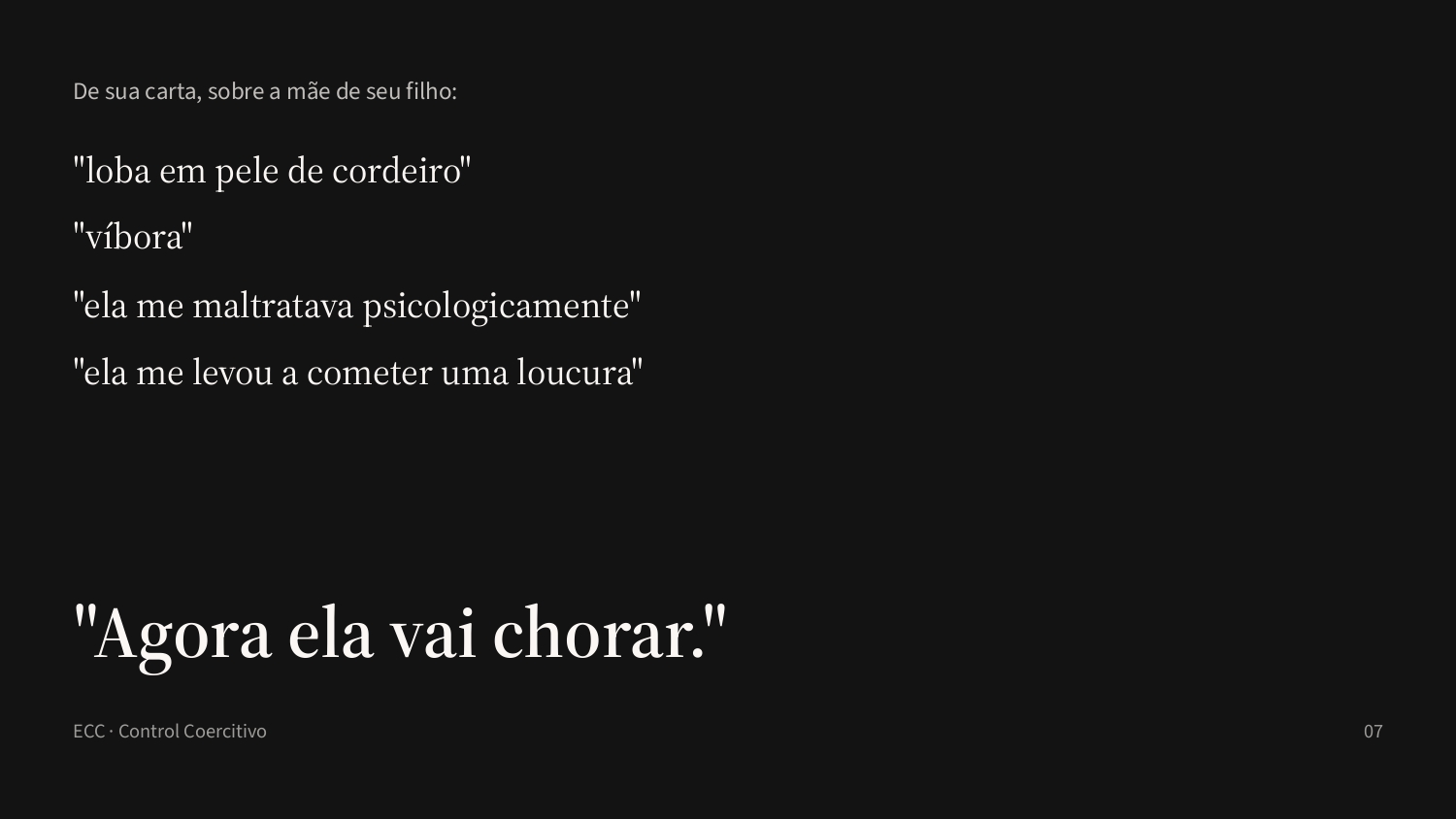 Slide 7: A carta