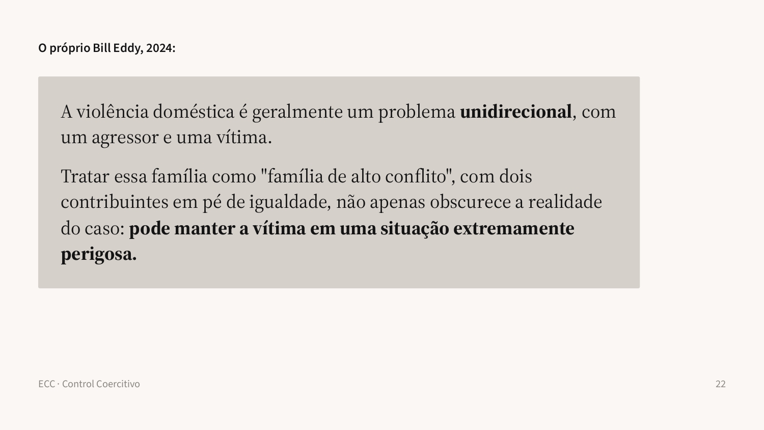 Slide 22: Eddy, em 2024