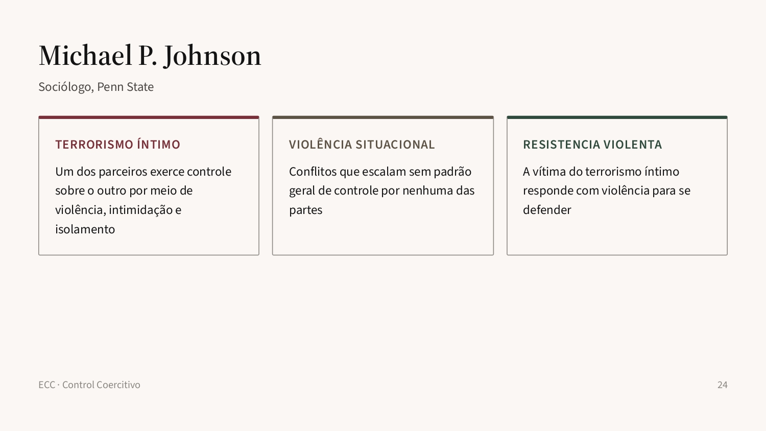 Slide 24: Michael P. Johnson