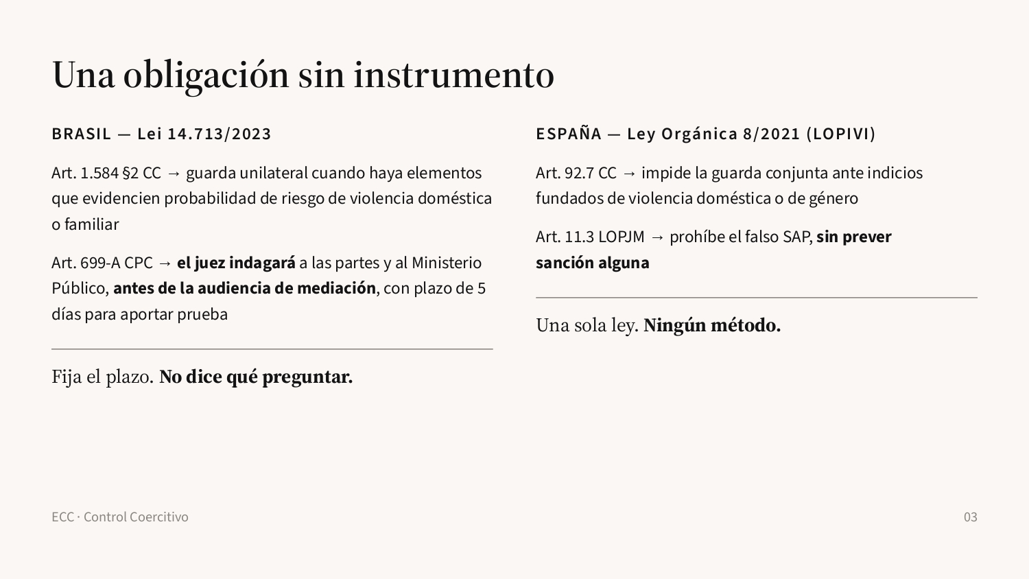 Diapositiva 3: Una obligación sin instrumento