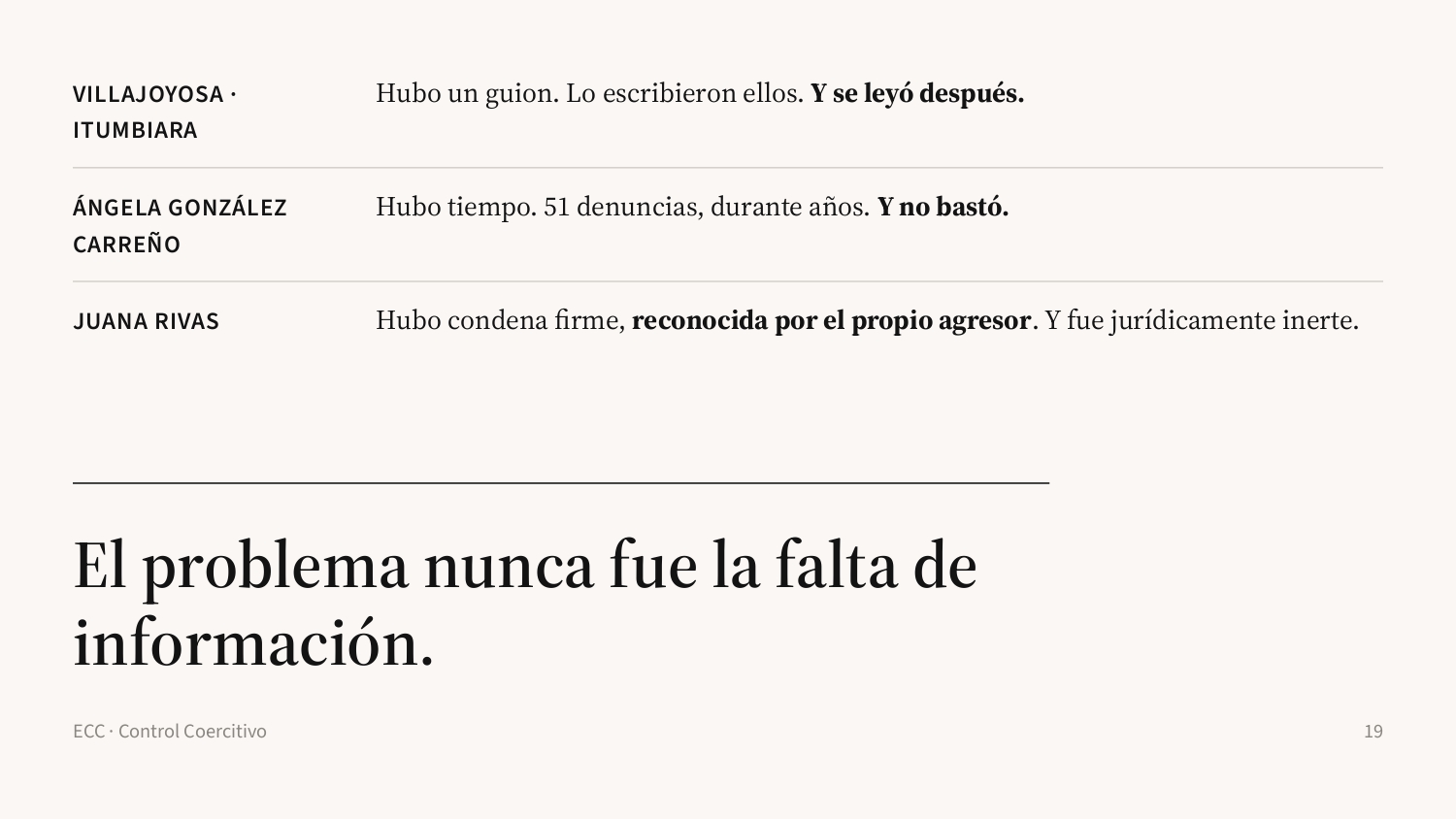 Diapositiva 19: La escalera