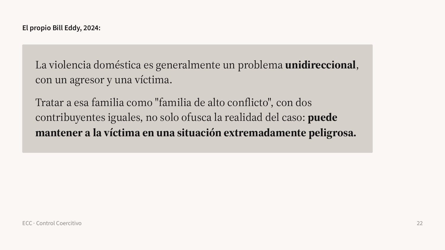 Diapositiva 22: Eddy, en 2024