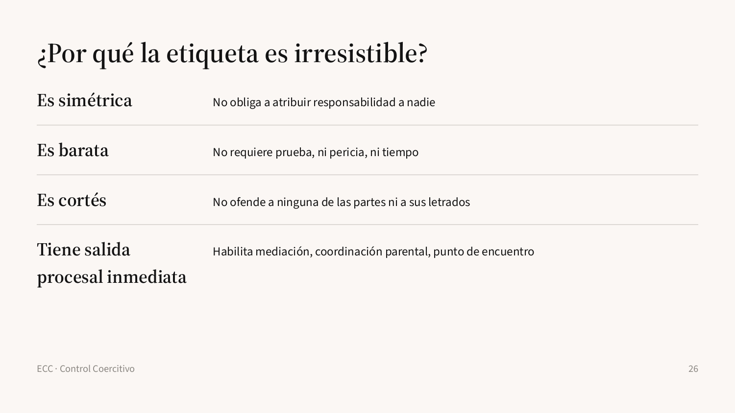 Diapositiva 26: Por qué la etiqueta es irresistible